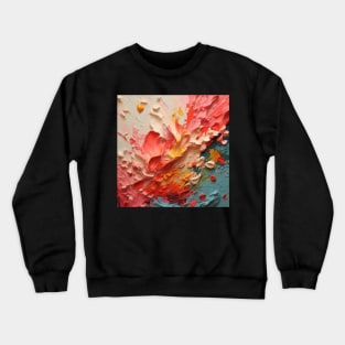 Abstract Strokes: Acrylic Brush Stripe Extravaganza Crewneck Sweatshirt